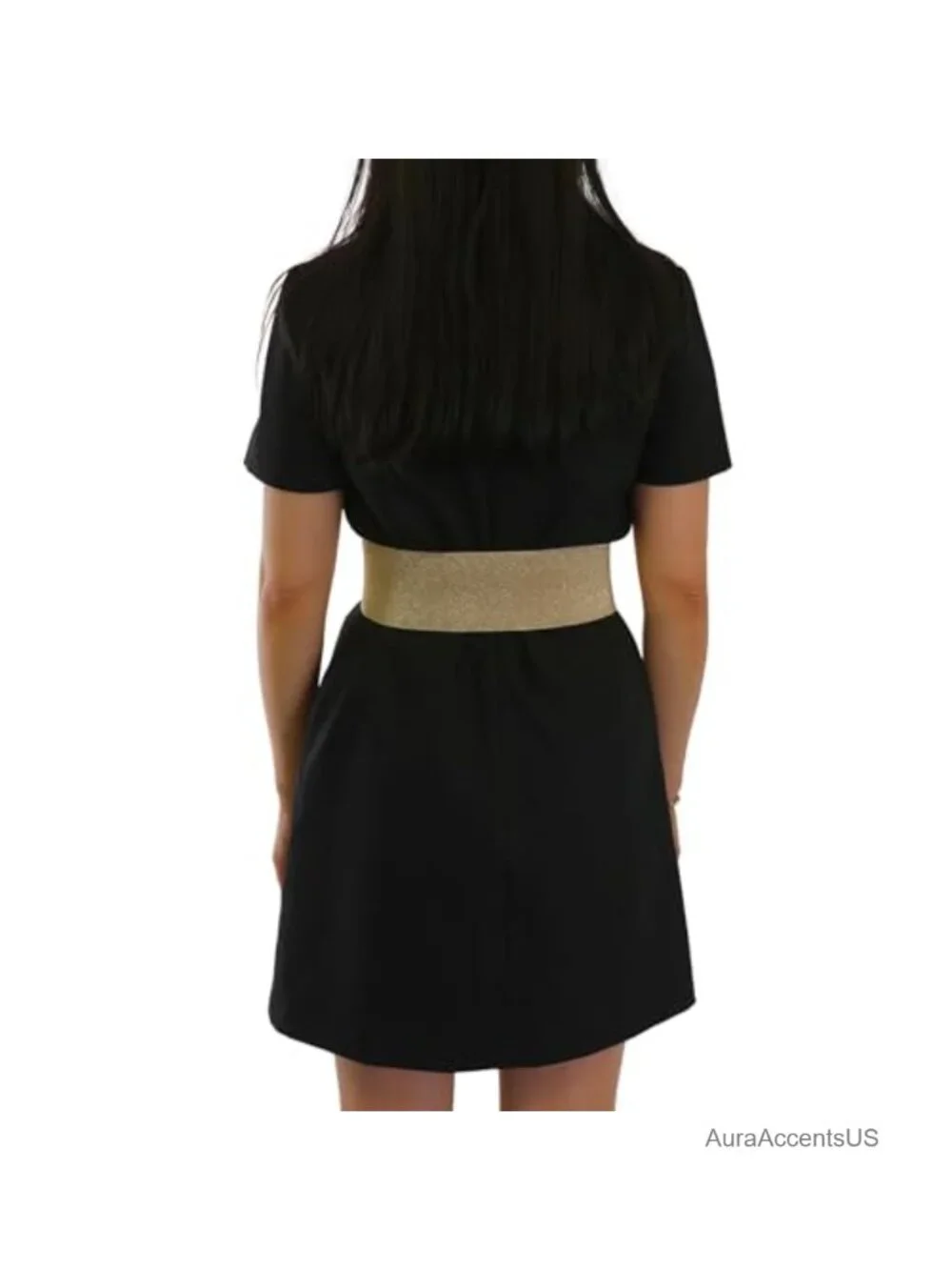 Genuine Italian Leather Elastic Wide Belt Women's 3.15